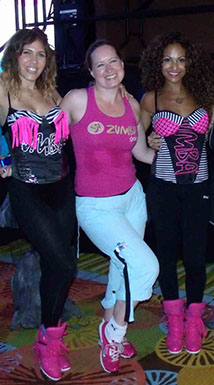 Pearl Howie with Gina Grant and Betsy Dopico Zumba Convention 2013