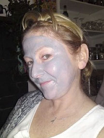 Lady with face mask