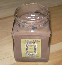 A jar of rhassoul mud for treatments